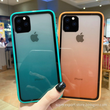 Transparent Gradient acrylic phone case for iPhone